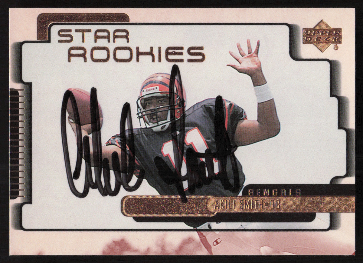 Akili Smith Autographed 1999 Upper Deck Rookie Card #234 Cincinnati Bengals SKU #260484