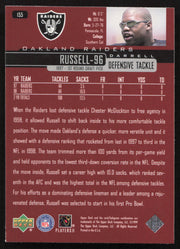 Darrell Russell Autographed 1999 Upper Deck Card #155 Los Angeles Raiders SKU #260488