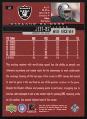 James Jett Autographed 1999 Upper Deck Card #158 Los Angeles Raiders SKU #260489