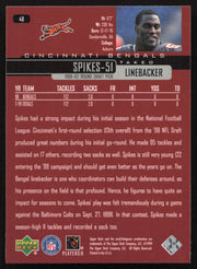 Takeo Spikes Autographed 1999 Upper Deck Card #48 Cincinnati Bengals SKU #260492