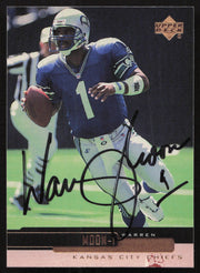 Warren Moon Autographed 1999 Upper Deck Card #107 Seattle Seahawks SKU #260497