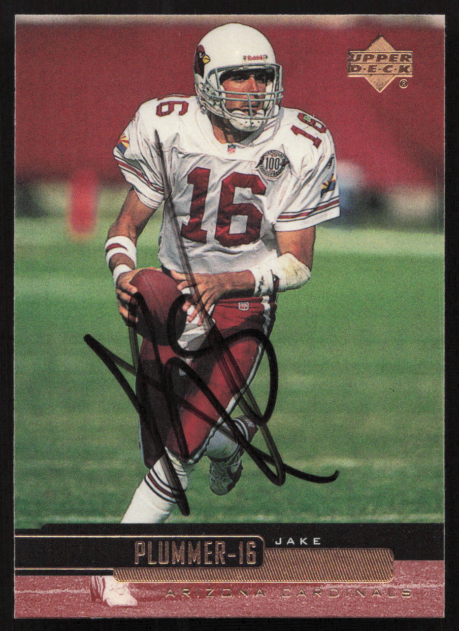 Jake Plummer Autographed 1999 Upper Deck Card #1 Arizona Cardinals SKU #260498