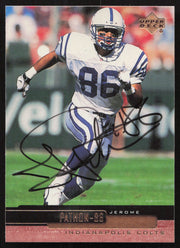 Jerome Pathon Autographed 1999 Upper Deck Card #89 Indianapolis Colts SKU #260503
