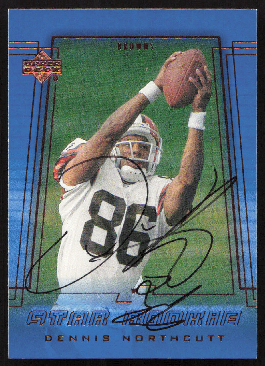 Dennis Northcutt Autographed 2000 Upper Deck Rookie Card #261 Cleveland Browns SKU #260505