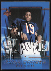 Dez White Autographed 2000 Upper Deck Rookie Card #258 Chicago Bears SKU #260506