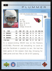 Jake Plummer Autographed 2000 Upper Deck Card #1 Arizona Cardinals SKU #260508