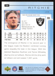 Jon Ritchie Autographed 2000 Upper Deck Card #154 Los Angeles Raiders SKU #260509