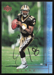 Jeff Blake Autographed 2000 Upper Deck Card #132 New Orleans Saints SKU #260513