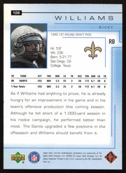 Ricky Williams Autographed 2000 Upper Deck Card #128 New Orleans Saints SKU #260514
