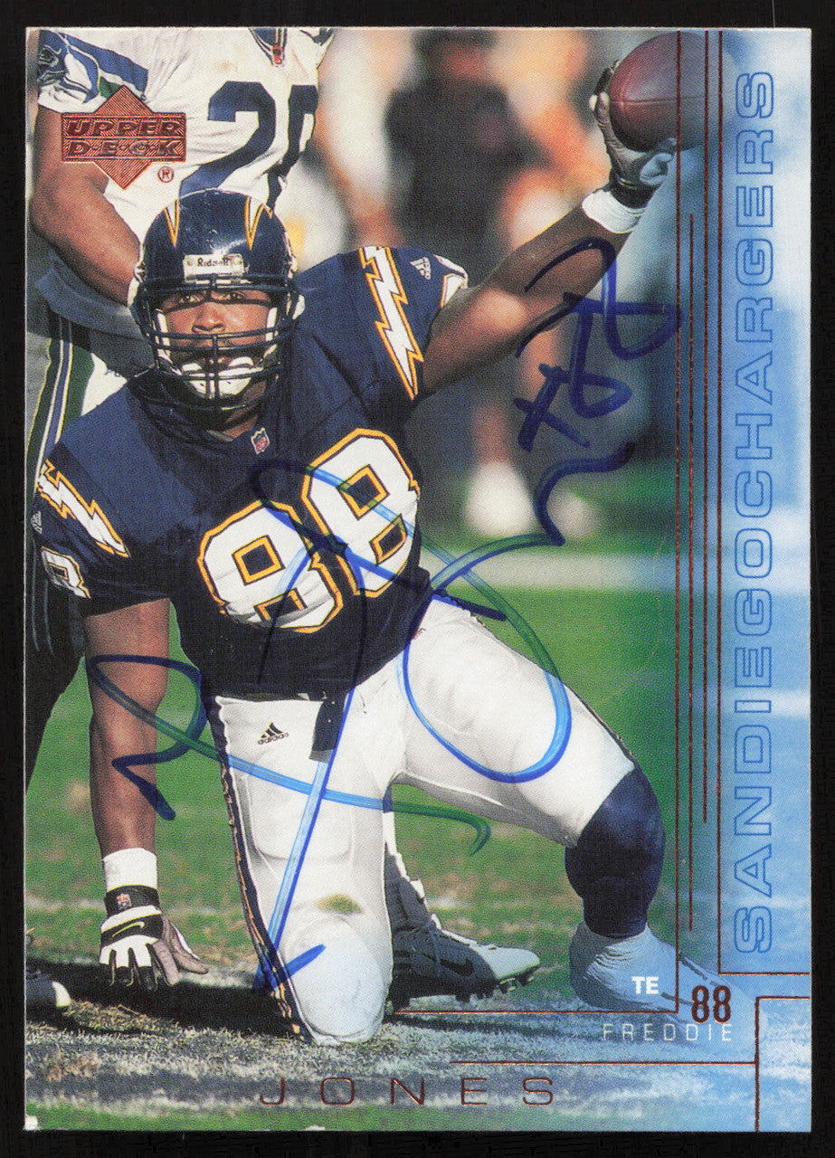 Freddie Jones Autographed 2000 Upper Deck Card #178 San Diego Chargers SKU #260516