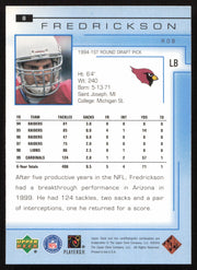 Rob Fredrickson Autographed 2000 Upper Deck Card #8 Arizona Cardinals SKU #260517