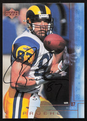 Ricky Proehl Autographed 2000 Upper Deck Card #175 St. Louis Rams SKU #260518