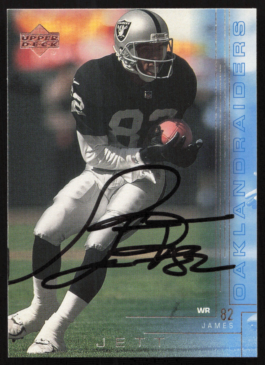 James Jett Autographed 2000 Upper Deck Card #152 Los Angeles Raiders SKU #260524