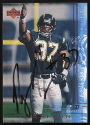 Rodney Harrison Autographed 2000 Upper Deck Card #182 San Diego Chargers SKU #260525