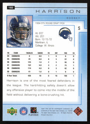 Rodney Harrison Autographed 2000 Upper Deck Card #182 San Diego Chargers SKU #260525
