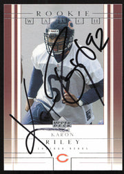 Karon Riley Autographed 2001 Upper Deck Rookie Card #223 Chicago Bears SKU #260536