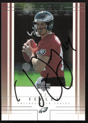 A.J. Feeley Autographed 2001 Upper Deck Rookie Card #182 Philadelphia Eagles SKU #260537