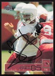 Freddie Jones Autographed 2002 Upper Deck Card #6 Arizona Cardinals SKU #260548