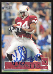 Arnold Jackson Autographed 2002 Upper Deck Card #4 Arizona Cardinals SKU #260549