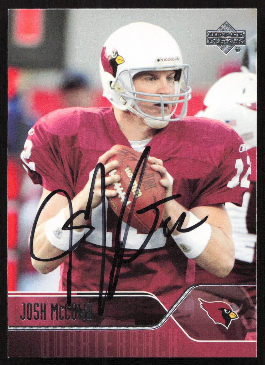 Josh McCown Autographed 2004 Upper Deck Card #2 Arizona Cardinals SKU #260557