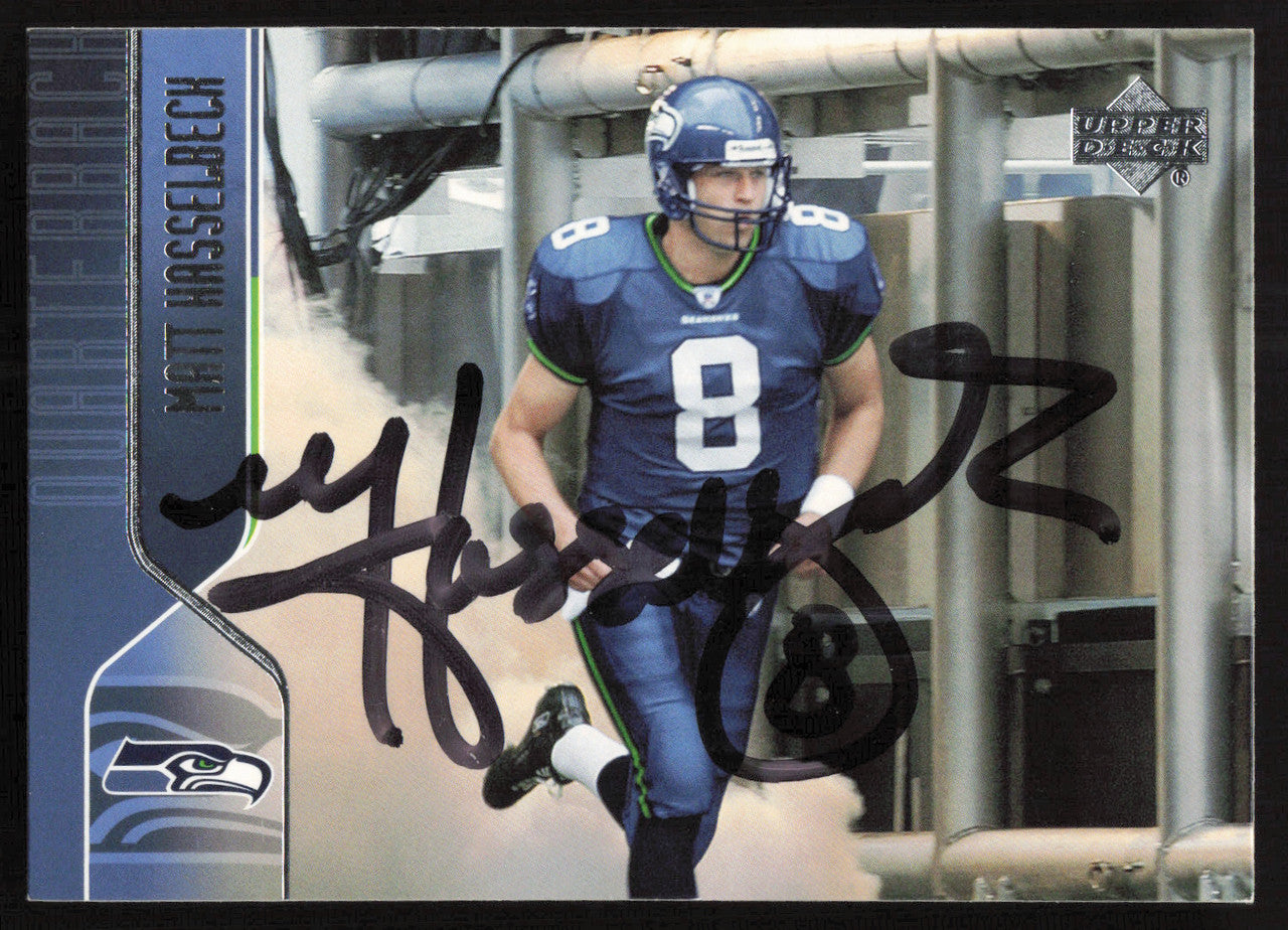 Matt Hasselbeck Autographed 2004 Upper Deck Card #171 Seattle Seahawks SKU #260559