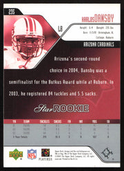 Karlos Dansby Autographed 2004 Upper Deck Rookie Card #235 Arizona Cardinals SKU #260560