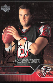 Matt Schaub Autographed 2004 Upper Deck Rookie Card #270 Houston Texans SKU #260564