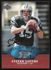 Stefan LeFors Autographed 2005 Upper Deck Rookie Card #RP-SL Carolina Panthers SKU #260568