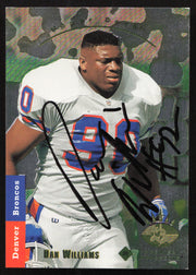 Dan Williams Autographed 1993 Upper Deck SP Rookie Card #4 Denver Broncos SKU #260593
