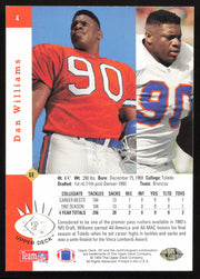 Dan Williams Autographed 1993 Upper Deck SP Rookie Card #4 Denver Broncos SKU #260593