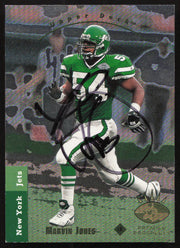 Marvin Jones Autographed 1993 Upper Deck SP Rookie Card #11 New York Jets SKU #260596