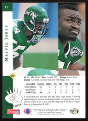 Marvin Jones Autographed 1993 Upper Deck SP Rookie Card #11 New York Jets SKU #260596
