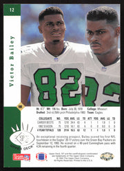 Victor Bailey Autographed 1993 Upper Deck SP Rookie Card #12 Philadelphia Eagles SKU #260597