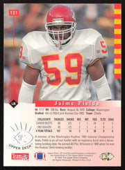 Jaime Fields Autographed 1993 Upper Deck SP Rookie Card #121 Kansas City Chiefs SKU #260604