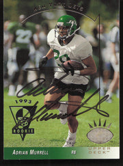 Adrian Murrell Autographed 1993 Upper Deck SP Card #196 New York Jets SKU #260606