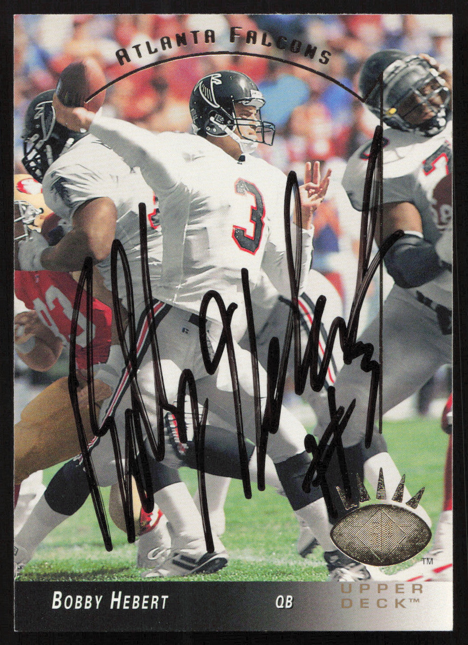 Bobby Hebert Autographed 1993 Upper Deck SP Card #22 Atlanta Falcons SKU #260614