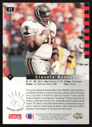 Lincoln Kennedy Autographed 1993 Upper Deck SP Rookie Card #23 Atlanta Falcons SKU #260615