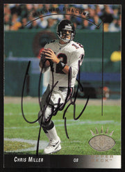 Chris Miller Autographed 1993 Upper Deck SP Card #24 Atlanta Falcons SKU #260616