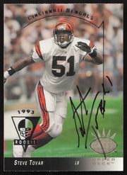 Steve Tovar Autographed 1993 Upper Deck SP Card #52 Cincinnati Bengals SKU #260619