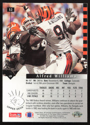 Alfred Williams Autographed 1993 Upper Deck SP Card #53 Cincinnati Bengals SKU #260620