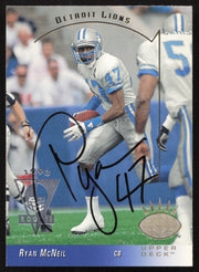 Ryan McNeil Autographed 1993 Upper Deck SP Rookie Card #85 Detroit Lions SKU #260621