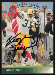 George Teague Autographed 1993 Upper Deck SP Card #98 Green Bay Packers SKU #260625