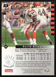 David Klingler Autographed 1993 Upper Deck SP Card #48 Cincinnati Bengals SKU #260636