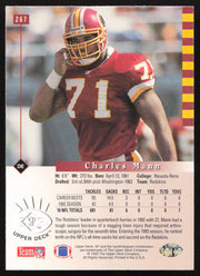 Charles Mann Autographed 1993 Upper Deck SP Card #267 Washington Redskins SKU #260638