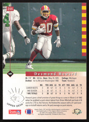 Desmond Howard Autographed 1993 Upper Deck SP Card #266 Washington Redskins SKU #260639