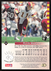 Mark Rypien Autographed 1993 Upper Deck SP Card #269 Washington Redskins SKU #260643