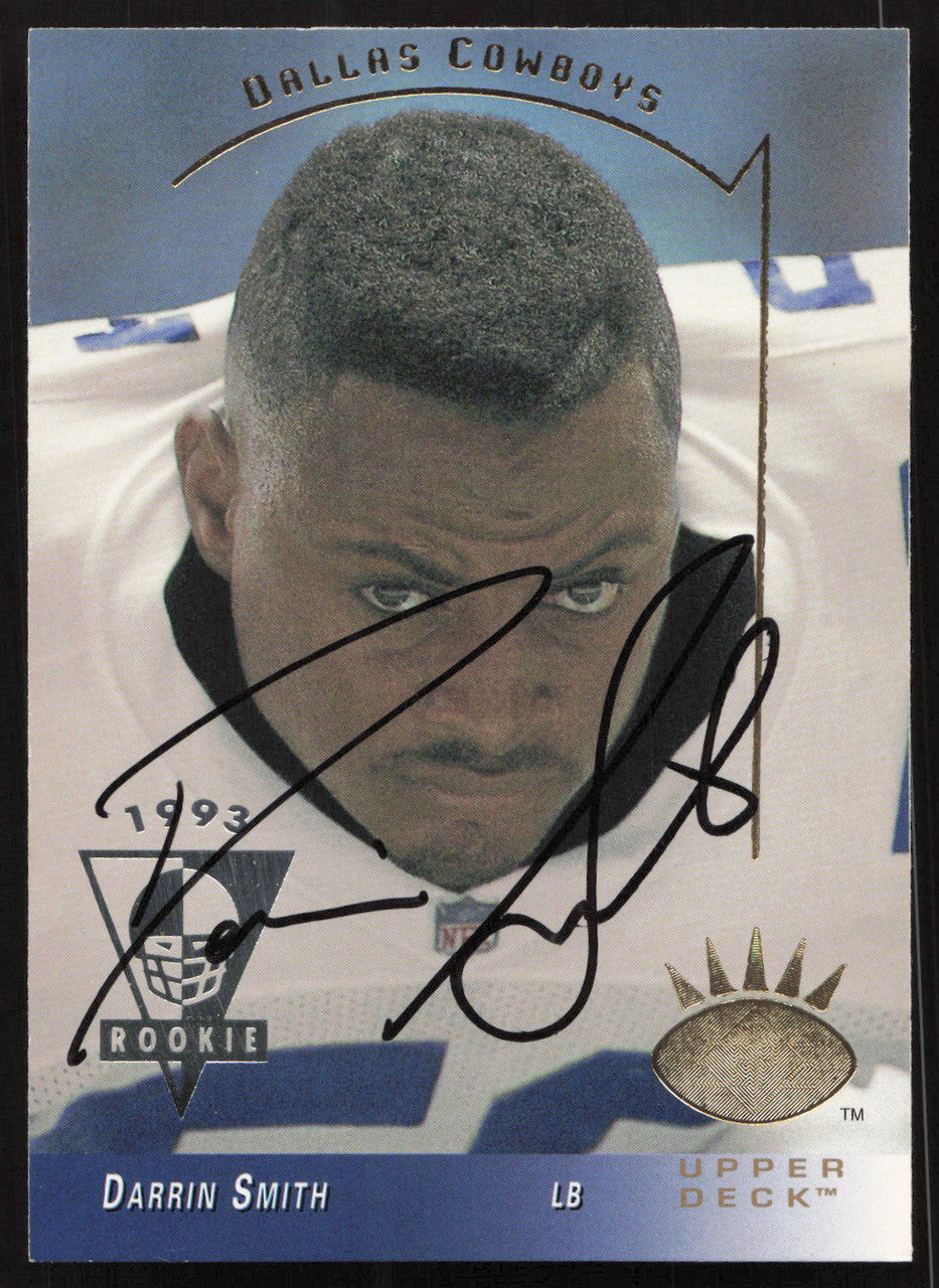Darrin Smith Autographed 1993 Upper Deck SP Rookie Card #71 Dallas Cowboys SKU #260646