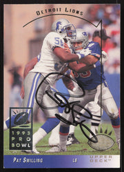 Pat Swilling Autographed 1993 Upper Deck SP Card #90 Detroit Lions SKU #260647
