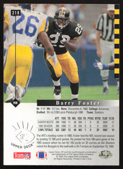 Barry Foster Autographed 1993 Upper Deck SP Card #218 Pittsburgh Steelers SKU #260654