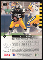 Eric Green Autographed 1993 Upper Deck SP Card #219 Pittsburgh Steelers SKU #260657